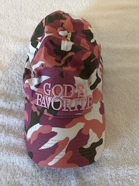 Pink Camo "God's Favorite" Embroidered Baseball Cap